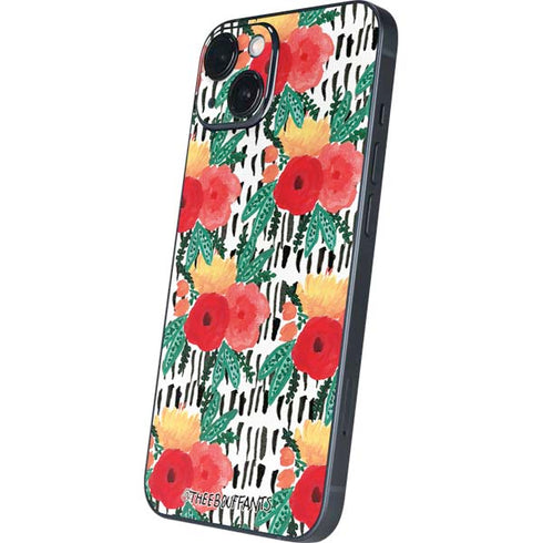 Bouffants and Broken Hearts Bouquets Print 3 iPhone 14 Plus Skin